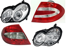 Headlights Tail Lights W209