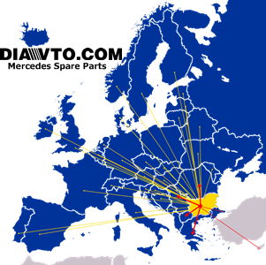 Diavto Europe Delivery Map